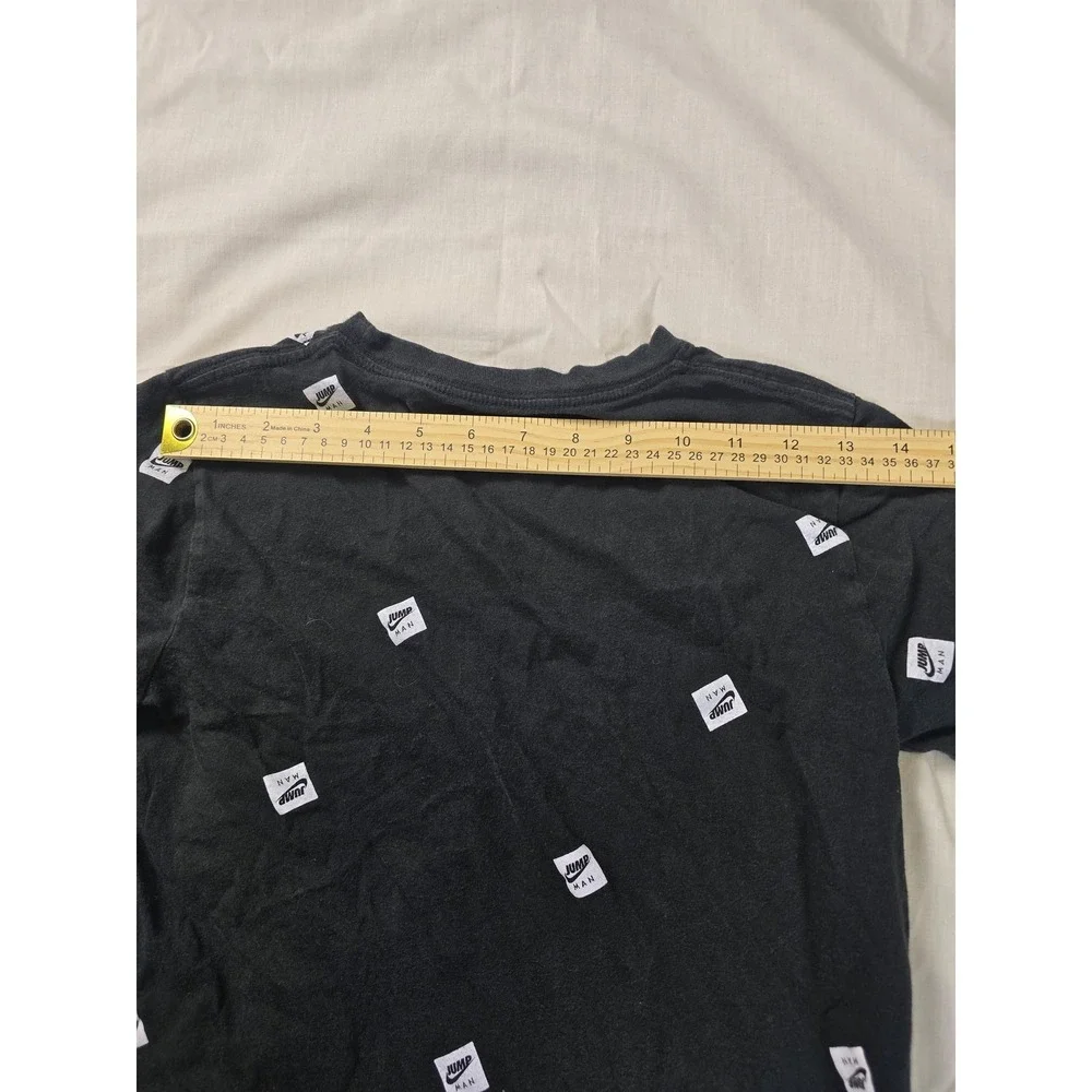 Jordan Shirt Boys 10-12 Black Air Jordan Jumpman Allover Short‎ Sleeve Tee